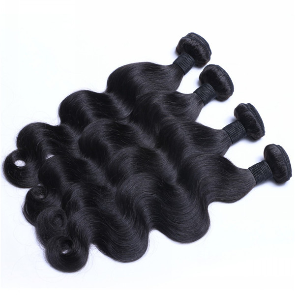 Indian Raw Human Hair Bundles Weave Body Wave Remy Hair Extensions  LM206